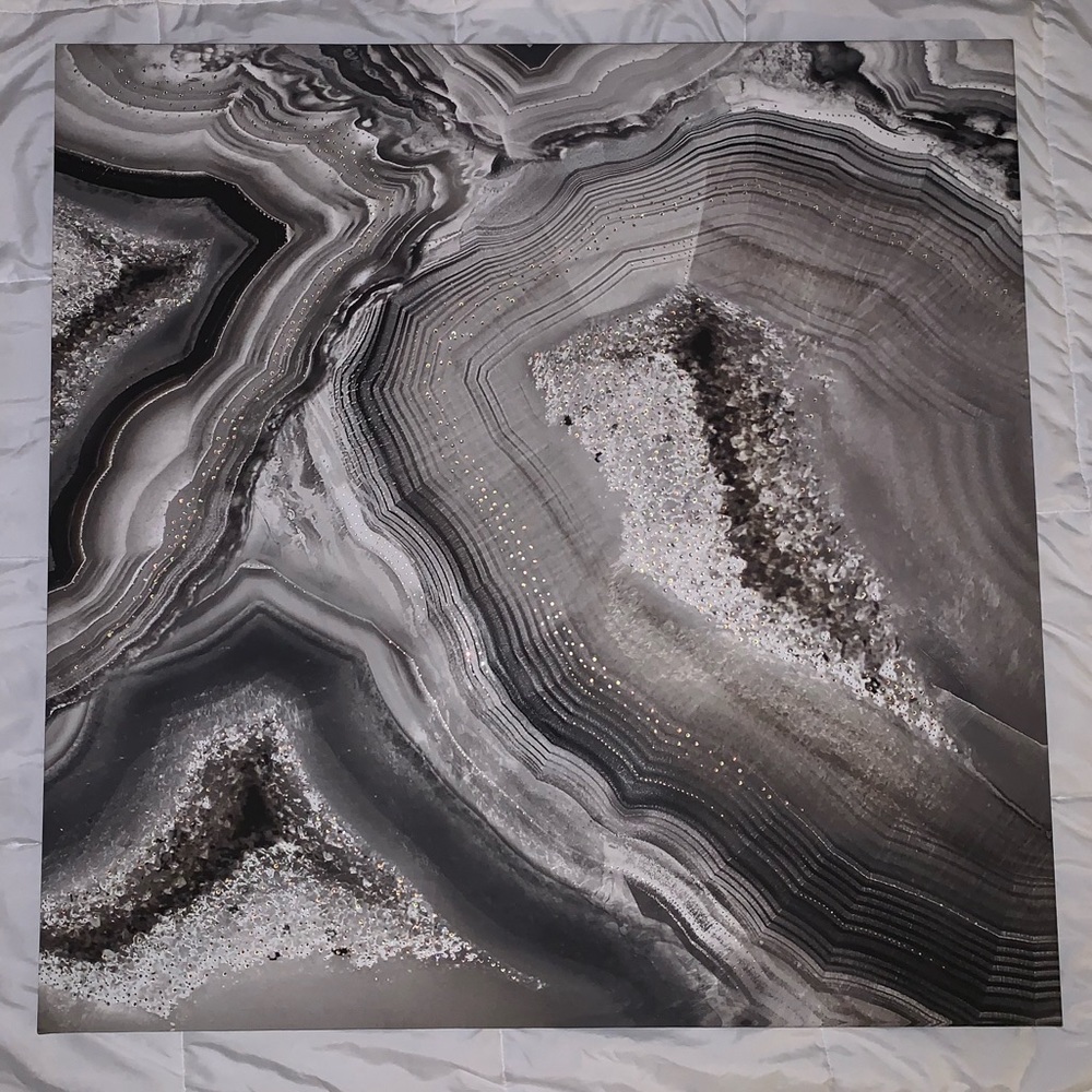 Multicolored marble canvas